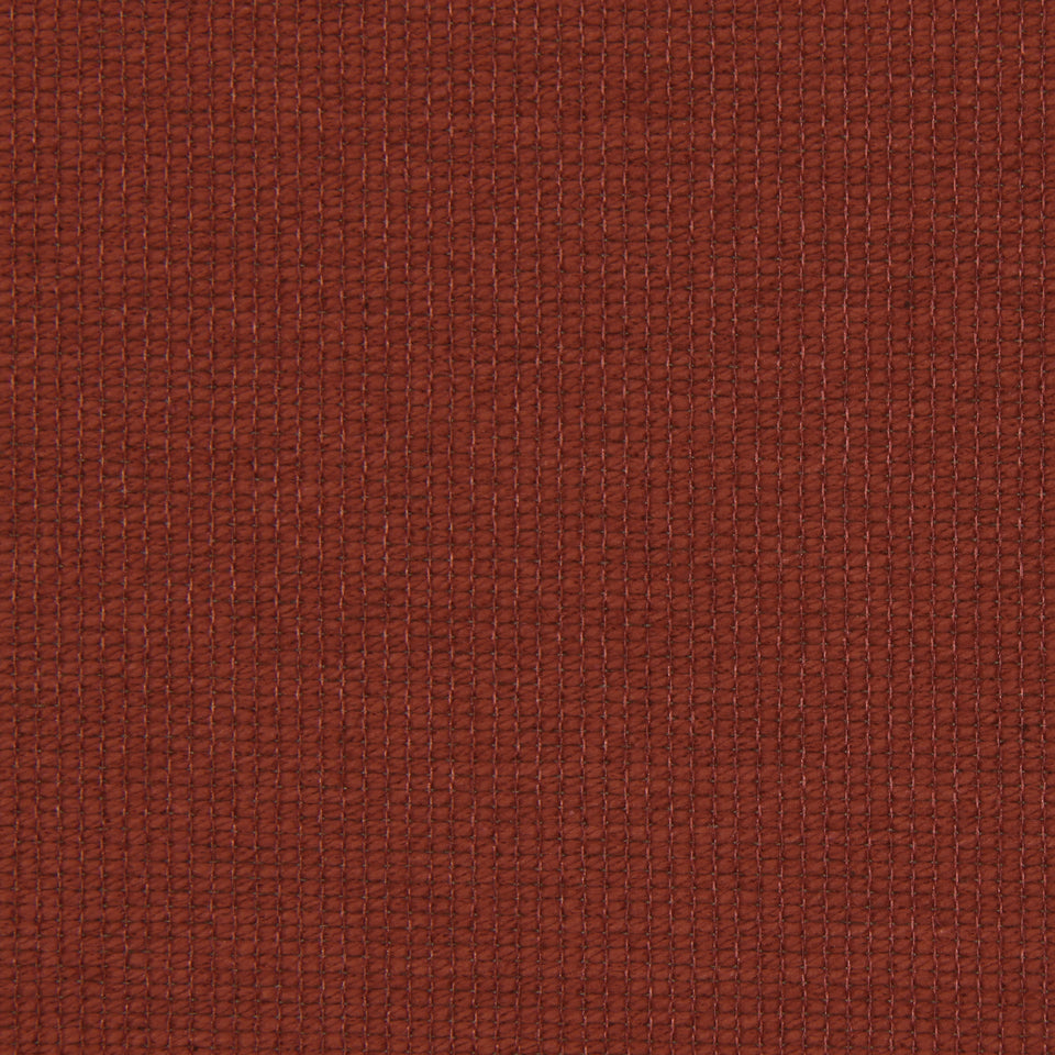 Burnt orange woven fabric with a tight grid texture; versatile upholstery or garment material.
