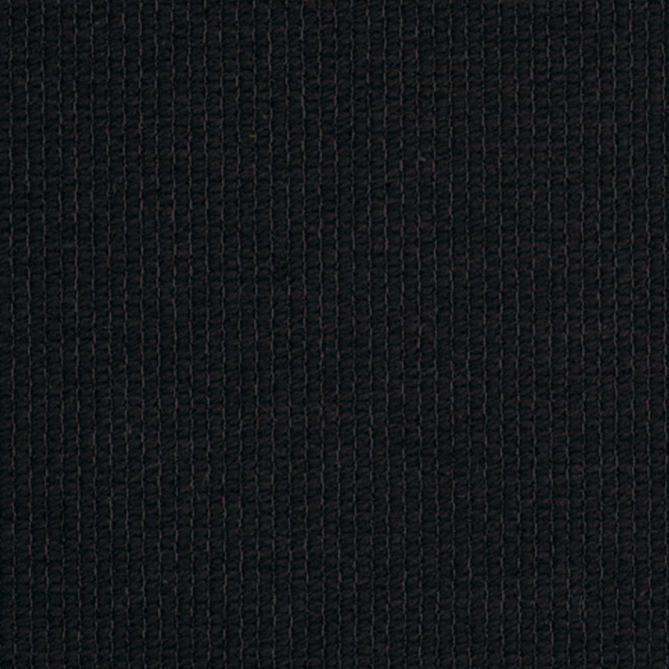 Black cotton loop fabric close-up with a textured looped surface.