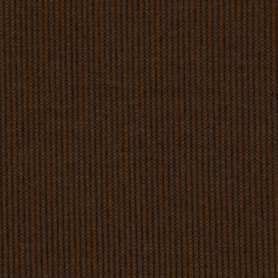 Dark brown Cotton Loop fabric swatch with looped texture; soft, versatile for jackets or upholstery.