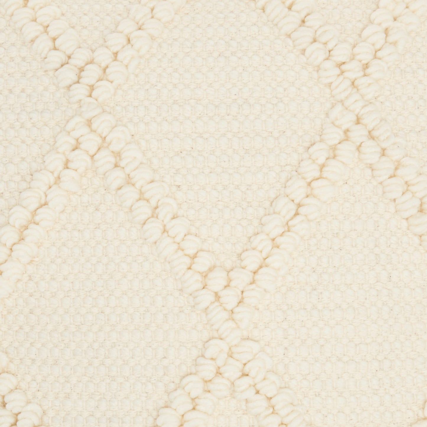 NOURISON HOME   18" x 18" Mina Victory Farmhouse Ivory    - 798019076320