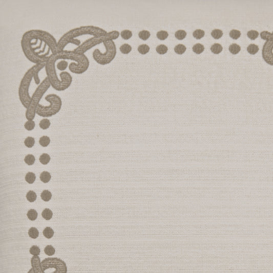 D.V. KAP HOME 2140-N-YARD Brouhaha Fabric - Natural Traditional  Tan,Taupe, White   - Brouhaha