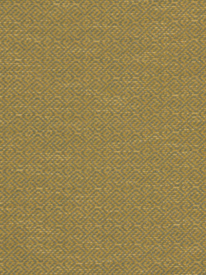 Citron upholstery fabric with the Wave Maze pattern, subtly textured with a metallic sheen.