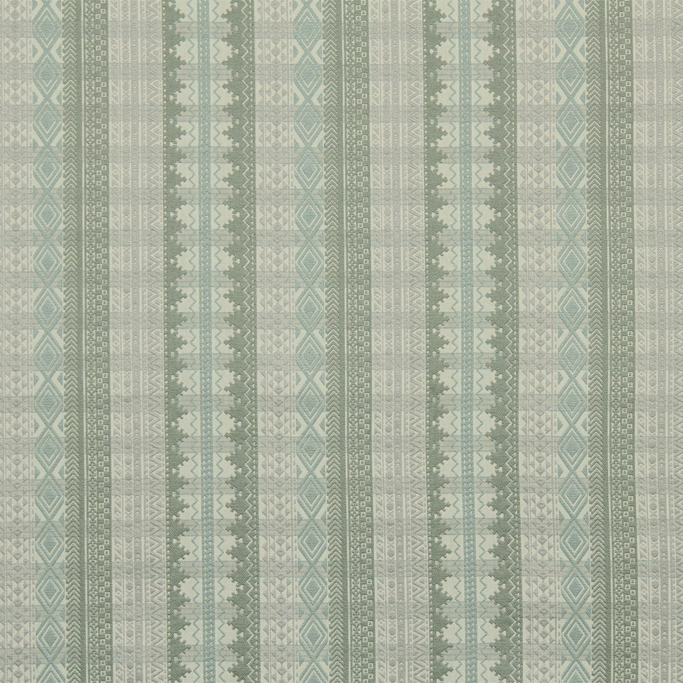 Pastel plaid pattern in mint, sage, and cream; upholstery fabric.