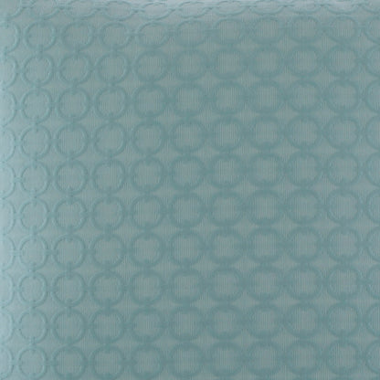 Round aqua solid pillow, 24" x 24", full circle.