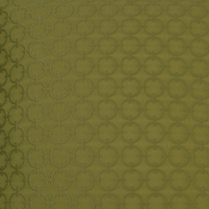 Olive green full-circle pillow with a circular dot pattern.