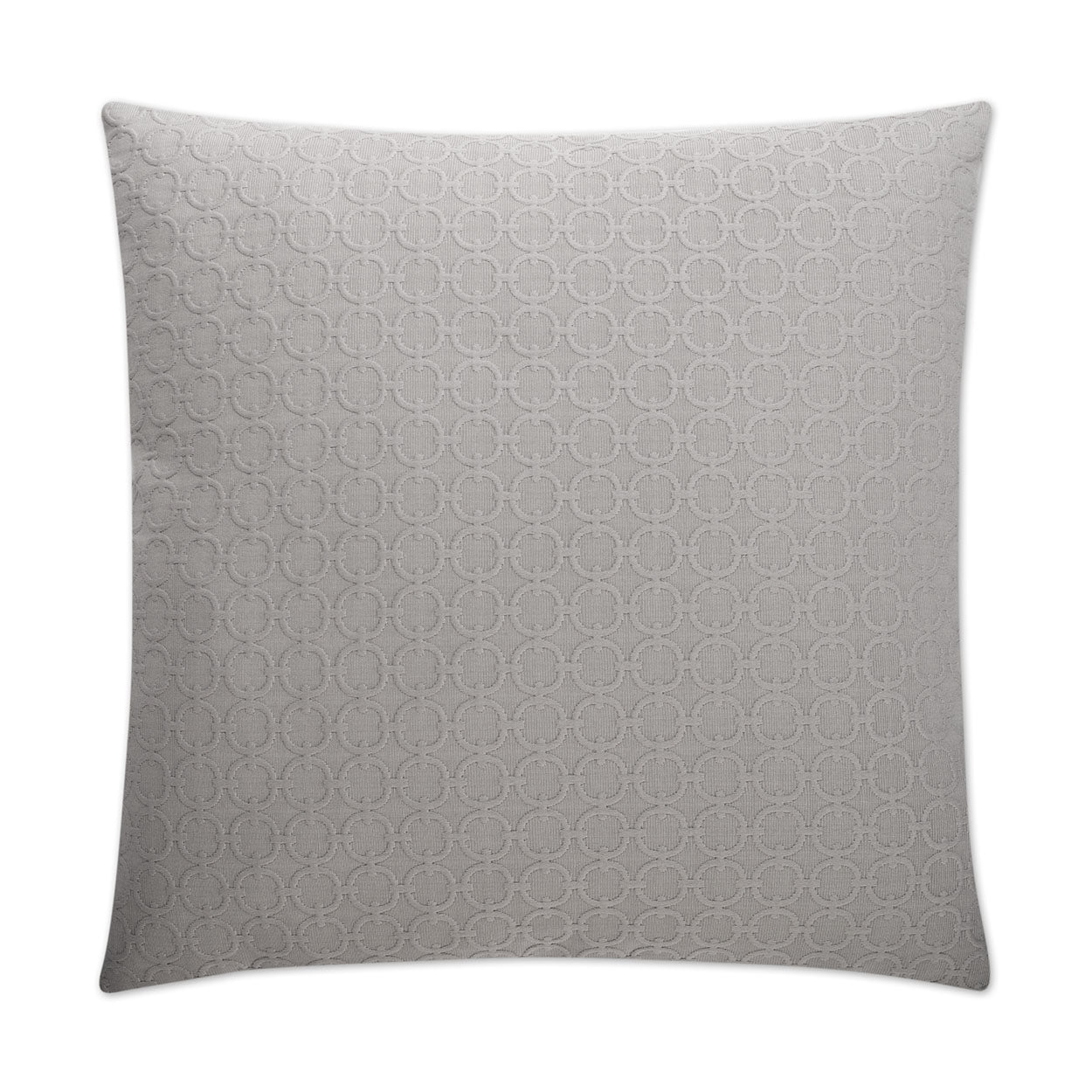 D.V. KAP HOME   24" x 24" Full Circle Pillow - Grey Farmhouse, Solid, Circular - Dots    - 2149-GY-2424