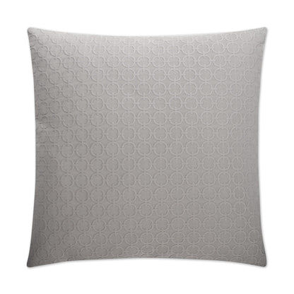 D.V. KAP HOME   24" x 24" Full Circle Pillow - Grey Farmhouse, Solid, Circular - Dots    - 2149-GY-2424