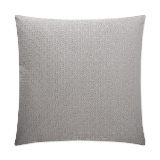 D.V. KAP HOME   24" x 24" Full Circle Pillow - Grey Farmhouse, Solid, Circular - Dots    - 2149-GY-2424