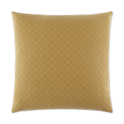 D.V. KAP HOME   24" x 24" Full Circle Pillow - Yellow Farmhouse, Solid, Circular - Dots    - 2149-Y-2424