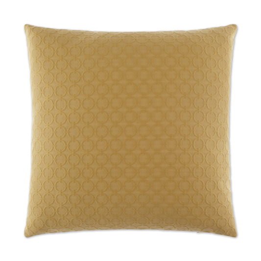 D.V. KAP HOME   24" x 24" Full Circle Pillow - Yellow Farmhouse, Solid, Circular - Dots    - 2149-Y-2424