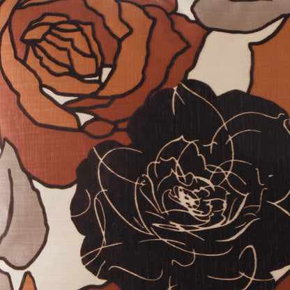 D.V. KAP HOME   24" x 24" Secret Garden Pillow - Mink Floral    - 2150-M-2424