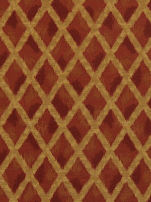 Robert Allen Ikat Cross | Pomegranate  Upholstery     - 215264