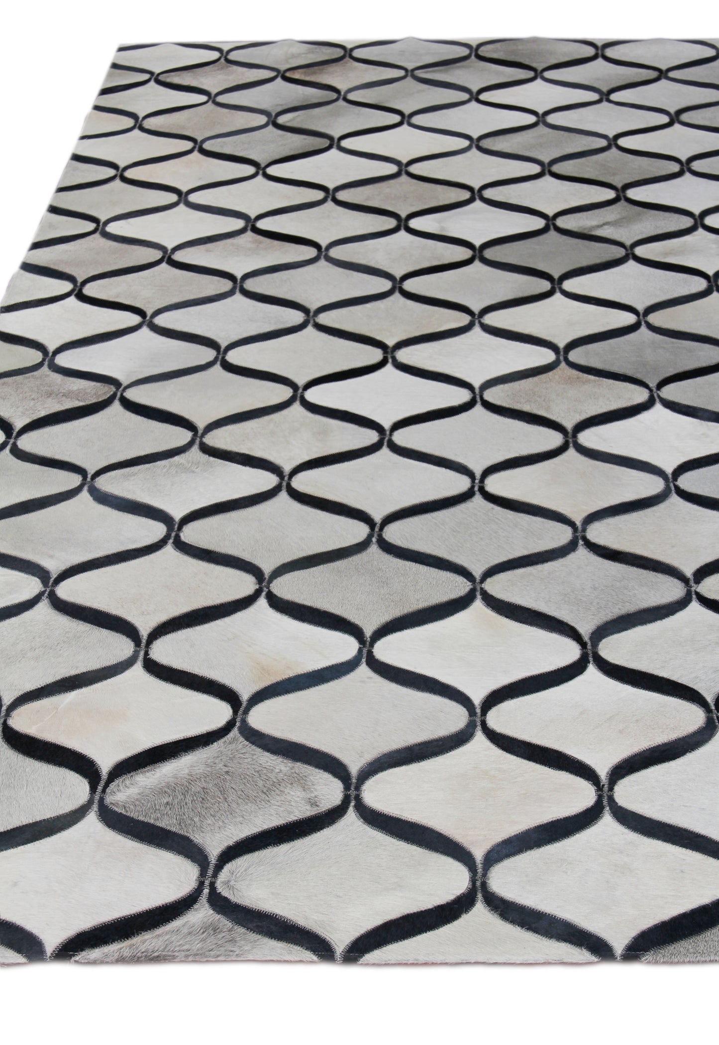 EXQUISITE RUGS   Natural Hide Indoor Hand Stitched    - 2153-4'6"X11'