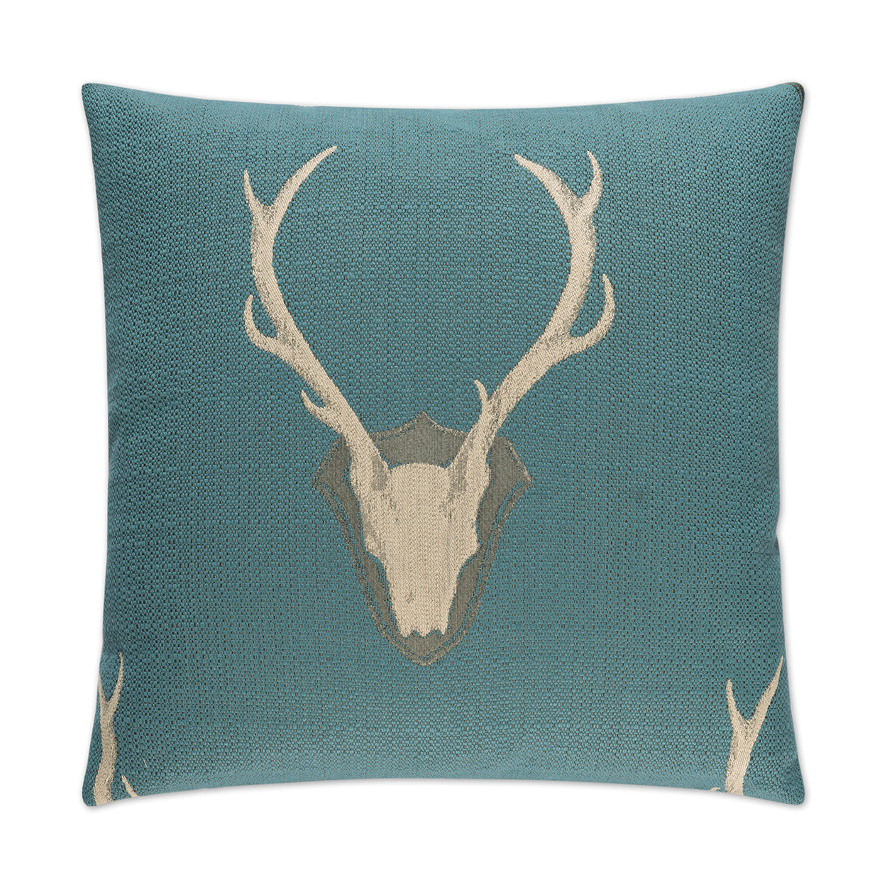 D.V. KAP HOME   24" x 24" Uncle Buck Pillow - Teal Western Chic, Novelty    - 2155-T-2424