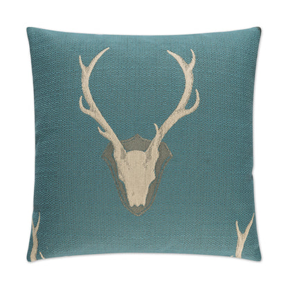 D.V. KAP HOME   24" x 24" Uncle Buck Pillow - Teal Western Chic, Novelty    - 2155-T-2424