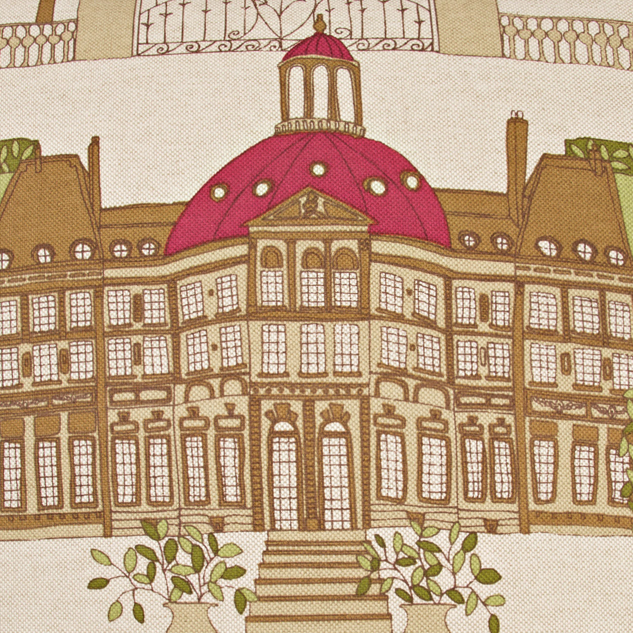 D.V. KAP HOME 2157-R-YARD Conservatory Fabric - Ruby Novelty  Red   - Conservatory