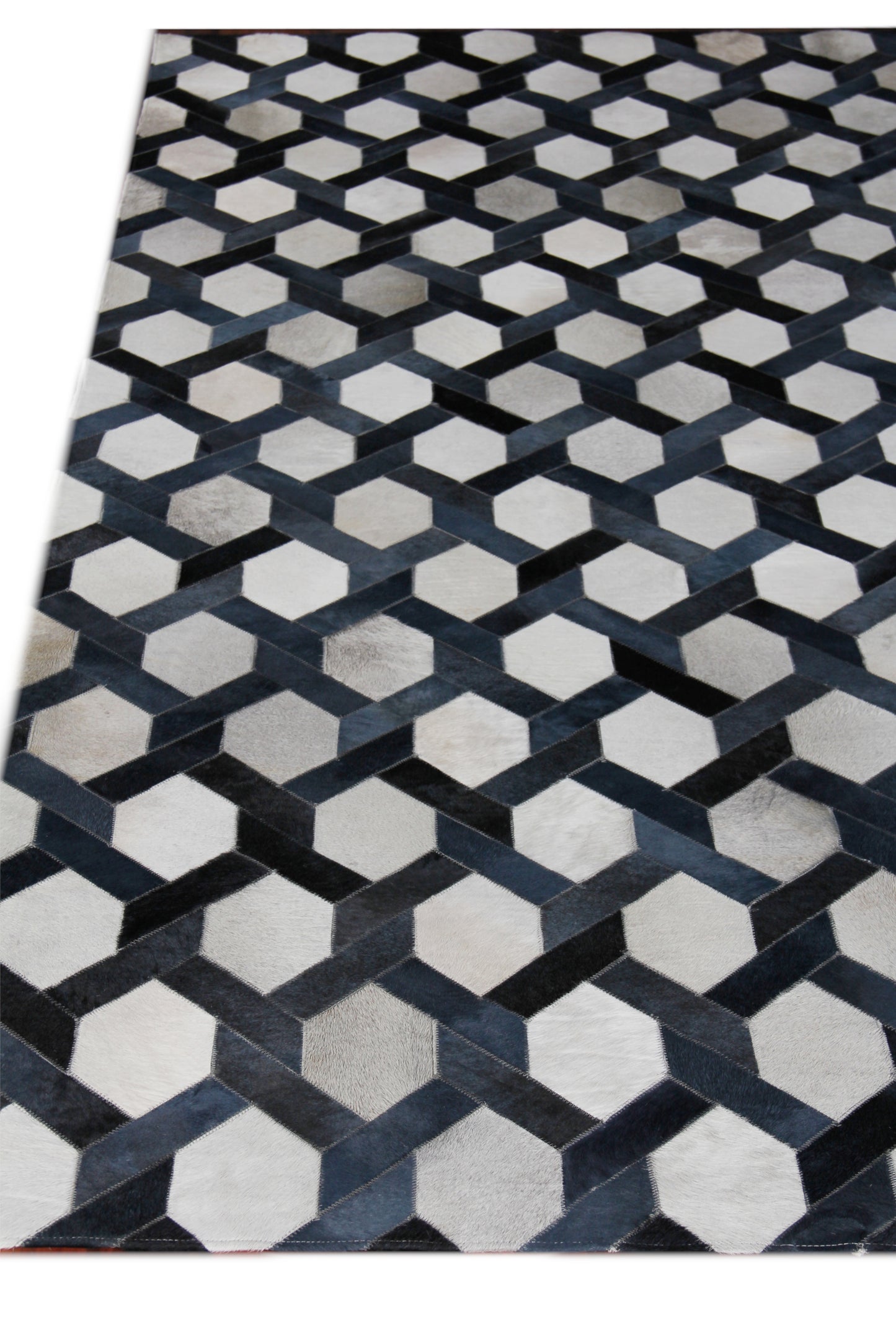 EXQUISITE RUGS   Natural Hide Indoor Hand Stitched    - 2157-6'x10'