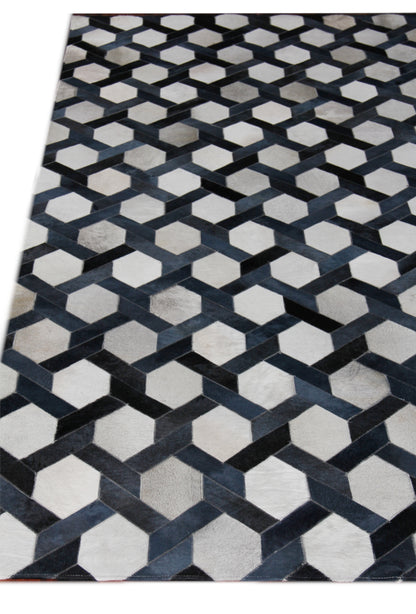 EXQUISITE RUGS   Natural Hide Indoor Hand Stitched    - 2157-6'x10'