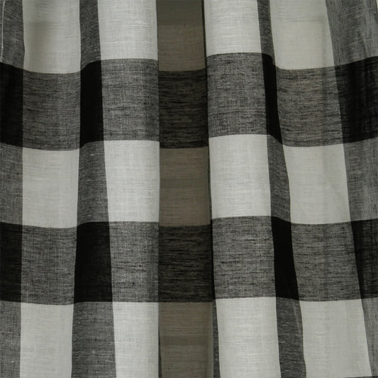 Robert Allen Stitched Block | Black  Drapery     - 215936