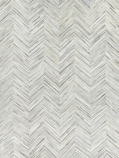 Natural hide indoor hand-stitched rug, 5' x 8'.