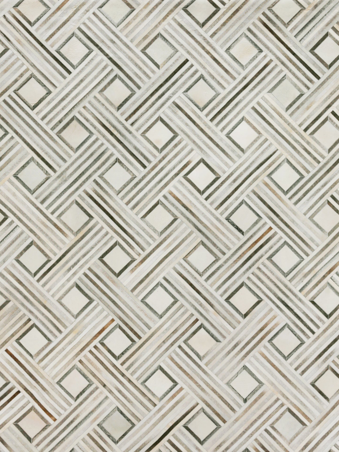 EXQUISITE RUGS   Natural Hide Indoor Hand Stitched    - 2166-5'X8'