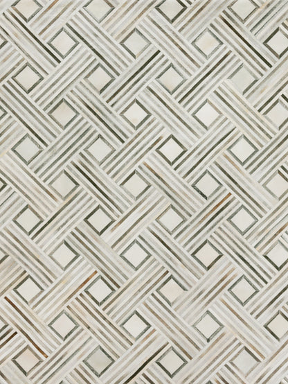 EXQUISITE RUGS   Natural Hide Indoor Hand Stitched    - 2166-5'X8'