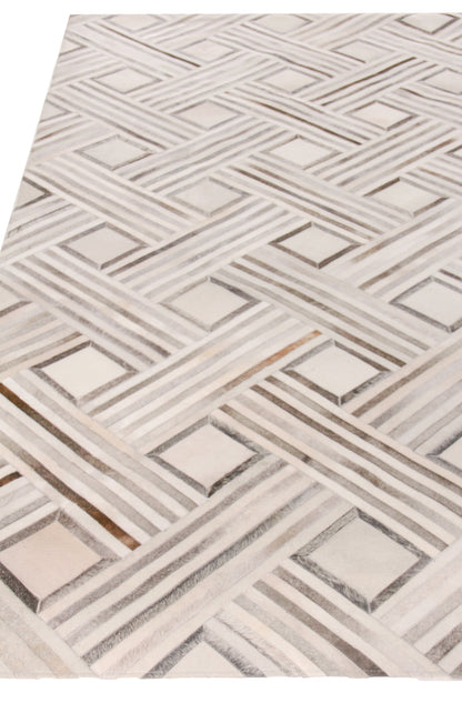 EXQUISITE RUGS   Natural Hide Indoor Hand Stitched    - 2166-5'X8'