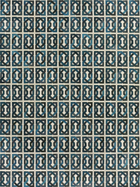 EXQUISITE RUGS   Natural Hide Indoor Hand Stitched    - 2169-5'X8'