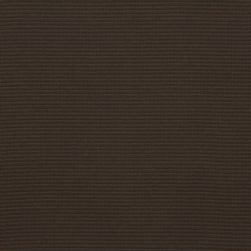 Dark brown textured fabric with tight horizontal ribbing; leatherlike upholstery feel.