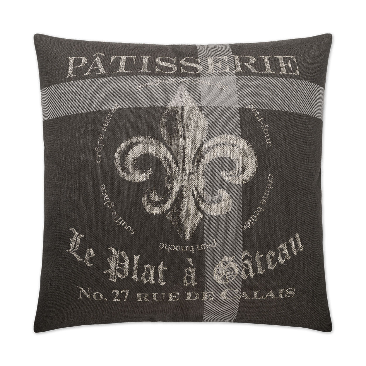 D.V. KAP HOME   24" x 24" Patisserie Pillow Traditional, Novelty    - 2177-2424