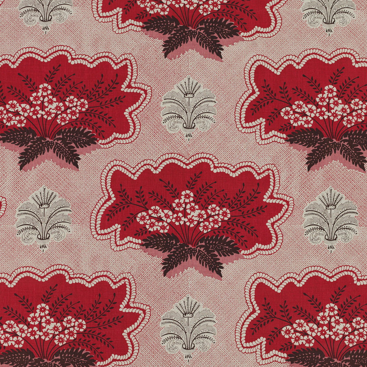 SCHUMACHER  RAOUL TEXTILES JARABINA PRINTS PRINTS CARMINE   - 217N40
