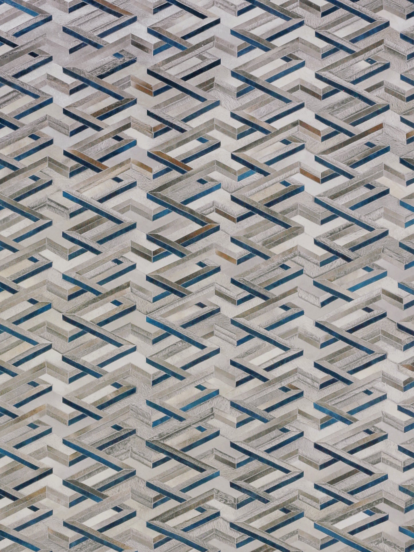 EXQUISITE RUGS   Natural Hide Indoor Hand Stitched    - 2180-5'X8'