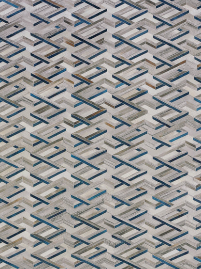 EXQUISITE RUGS   Natural Hide Indoor Hand Stitched    - 2180-5'X8'