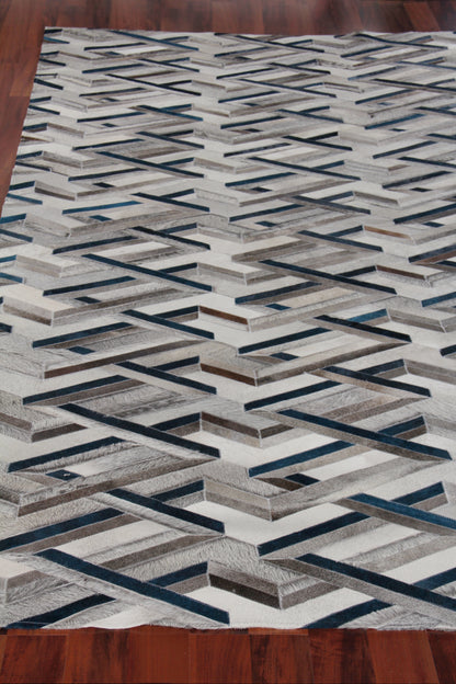 EXQUISITE RUGS   Natural Hide Indoor Hand Stitched    - 2180-5'X8'