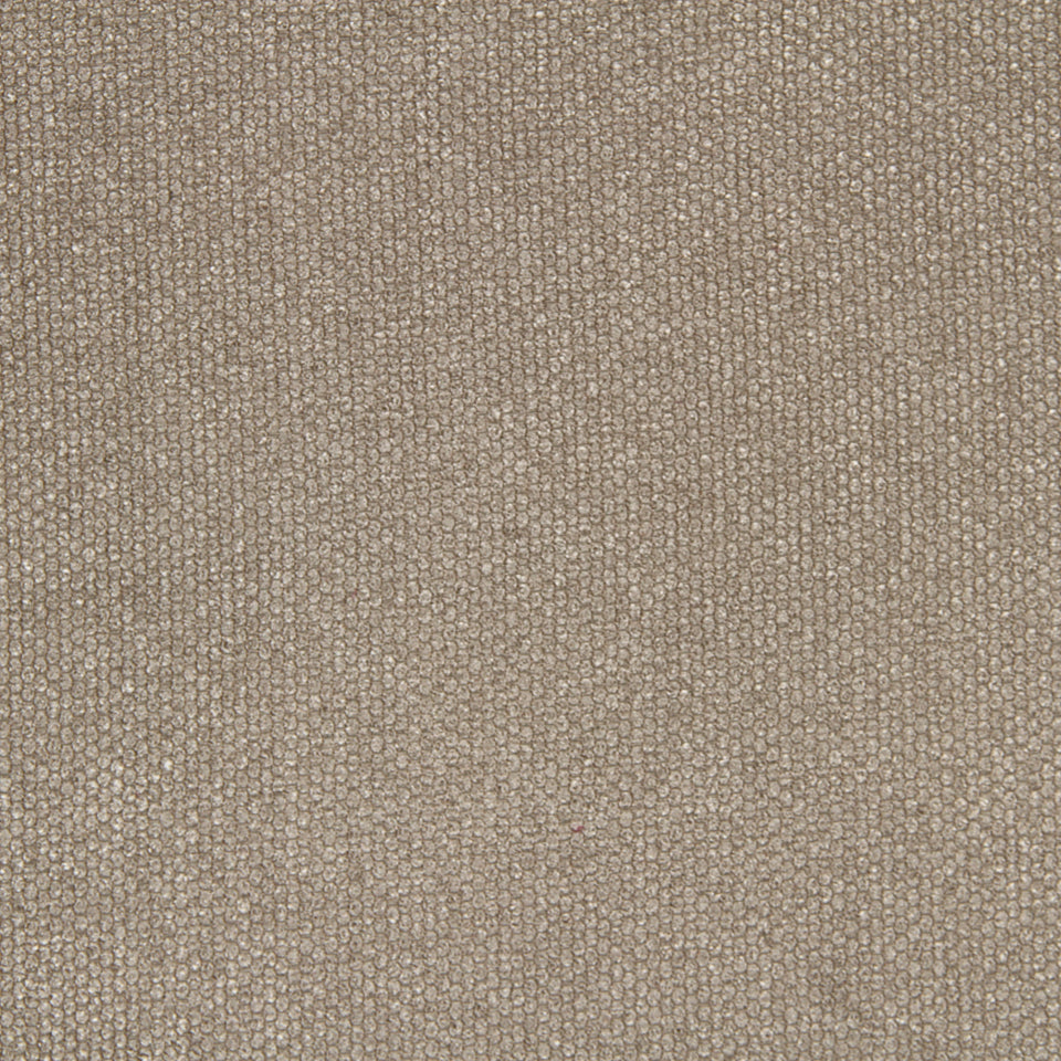 Beige textured upholstery fabric with tiny pebble weave; neutral tone for sofas or cushions.