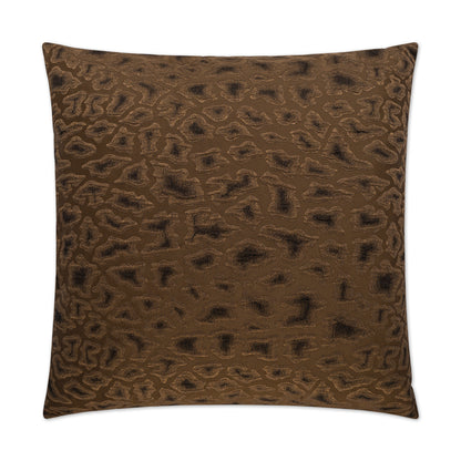 D.V. KAP HOME   24" x 24" Cabenet Pillow - Chocolate Animal    - 2183-C-2424