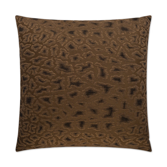 D.V. KAP HOME   24" x 24" Cabenet Pillow - Chocolate Animal    - 2183-C-2424