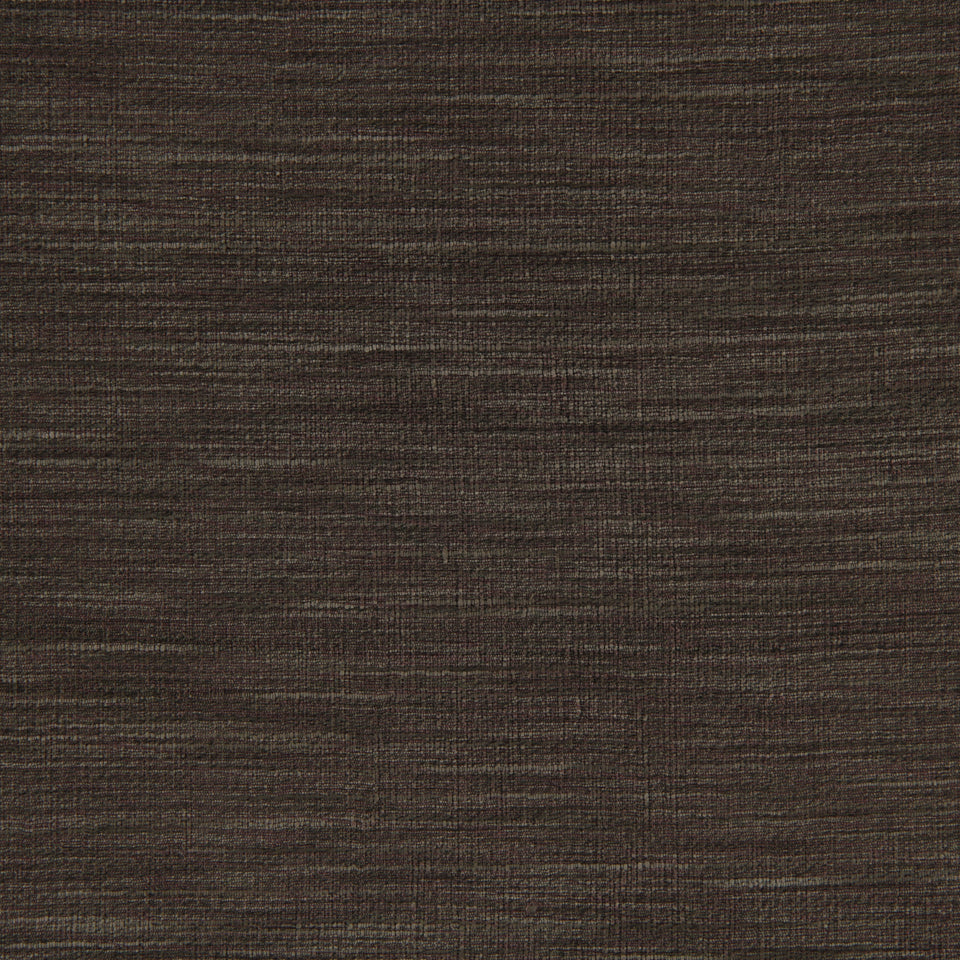 Charcoal woven fabric swatch with subtle horizontal grain and linen-like texture.