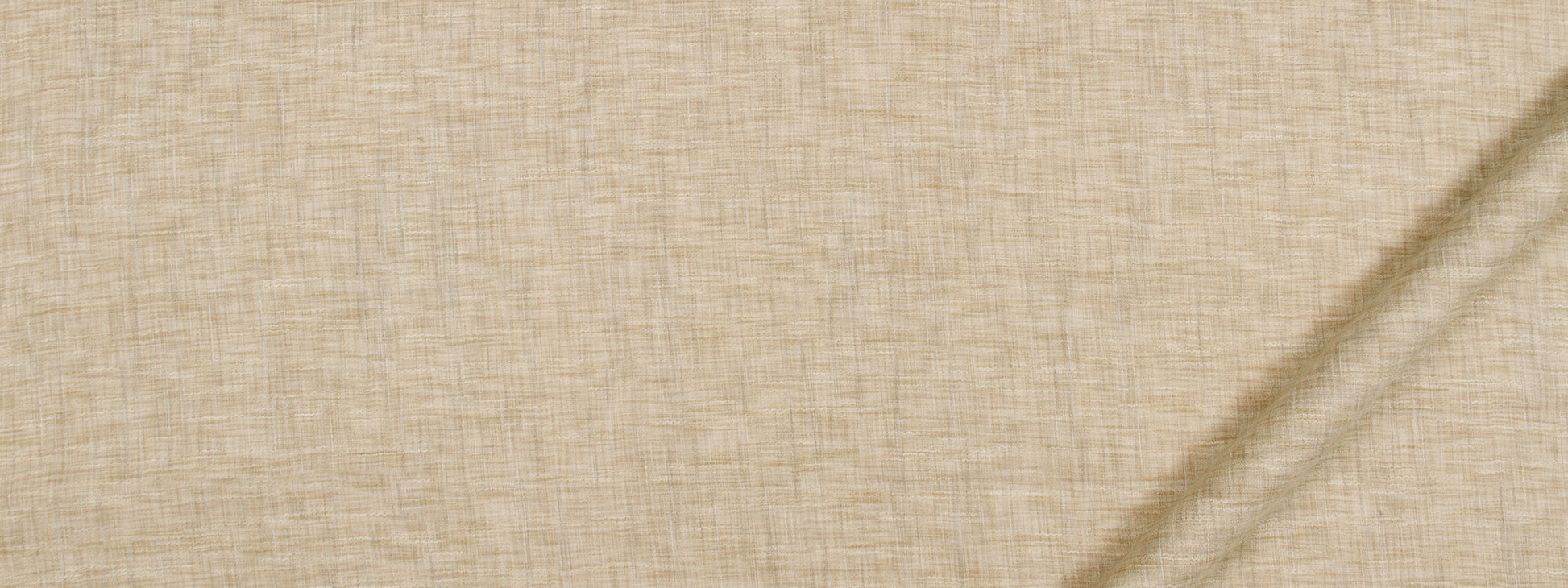 Beige grain multipurpose fabric texture close-up with diagonal shadow line; warm natural weave for upholstery or crafts.