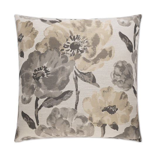 D.V. KAP HOME   24" x 24" Lauren Pillow - Fawn Floral    - 2190-F-2424