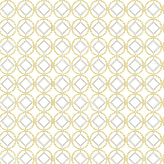 JF Fabrics -Wallpaper 2198 14 Wallpaper Yellow,Gold  Non-Woven - 5942414 W7641