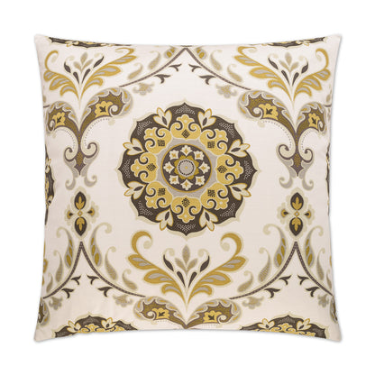 D.V. KAP HOME   24" x 24" Barossa Pillow - Stone floral    - 2200-S-2424