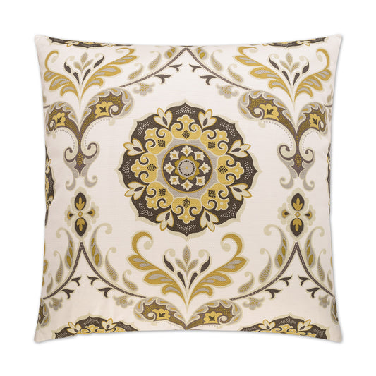 D.V. KAP HOME   24" x 24" Barossa Pillow - Stone floral    - 2200-S-2424