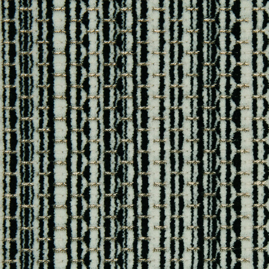 Beacon Hill Davis Stripe | Black And White  Upholstery     - 220224