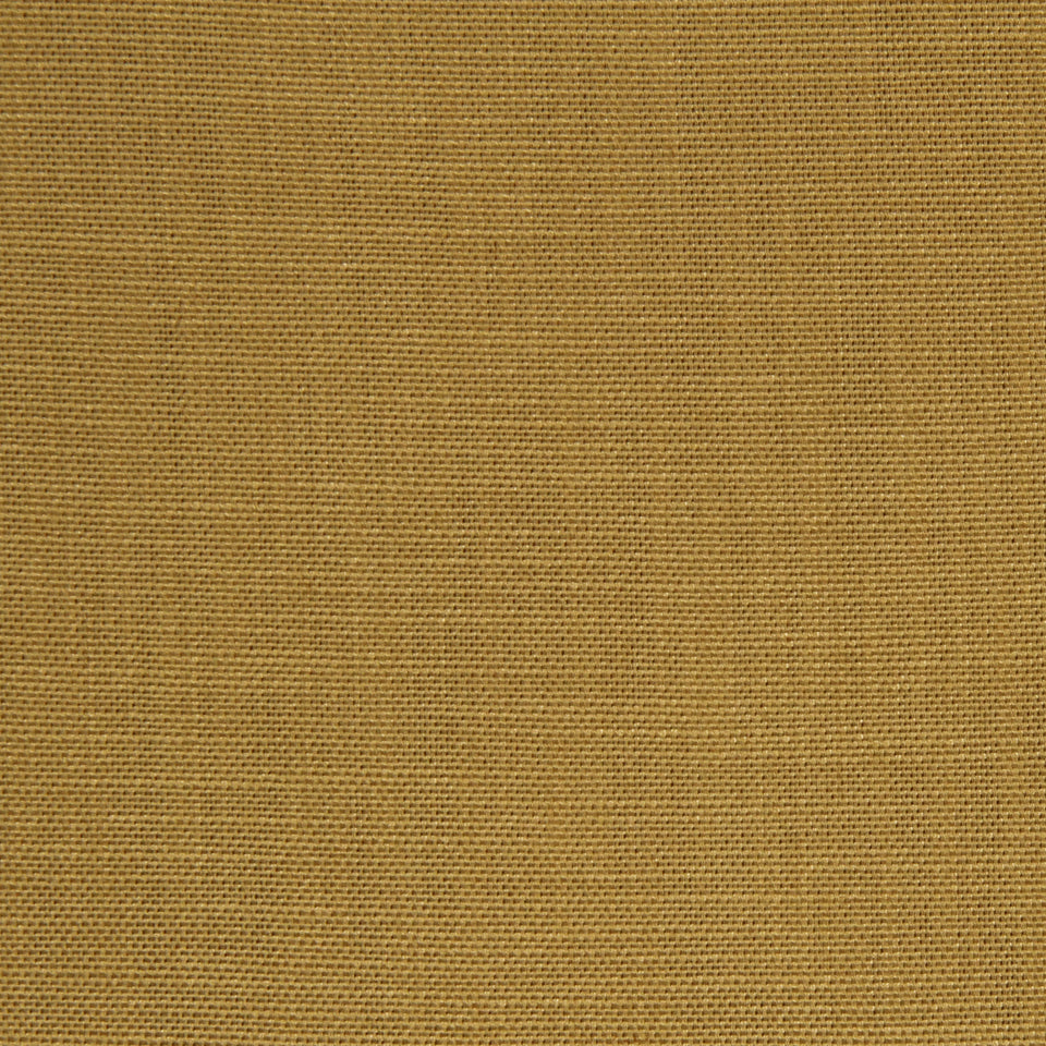 Goldenrod linen fabric close-up with visible weave texture.
