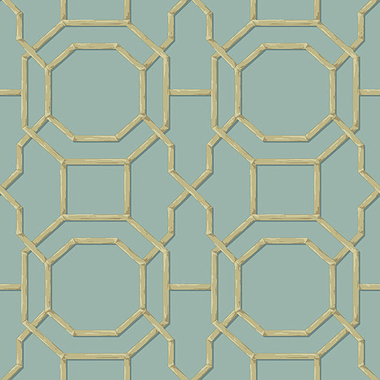 JF Fabrics -Wallpaper 2204 63 Wallpaper Blue  Non-Woven - 5943263 W7641