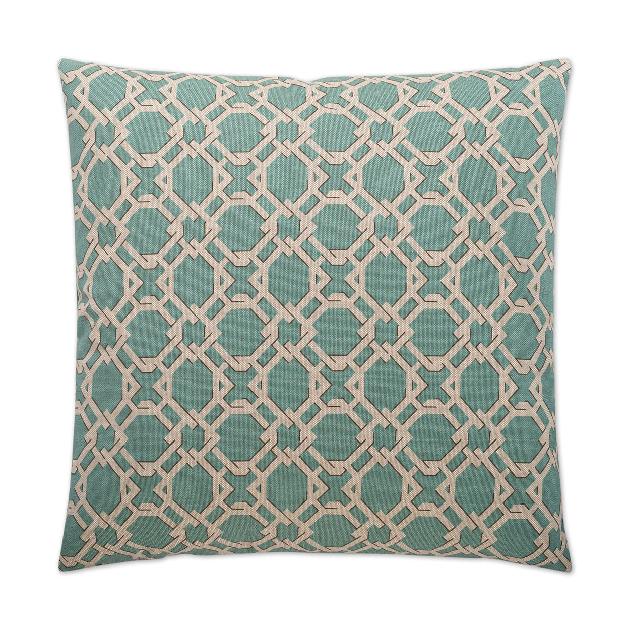 D.V. KAP HOME   24" x 24" Keenland Pillow - Blue Transitional, Geometric    - 2208-B-2424