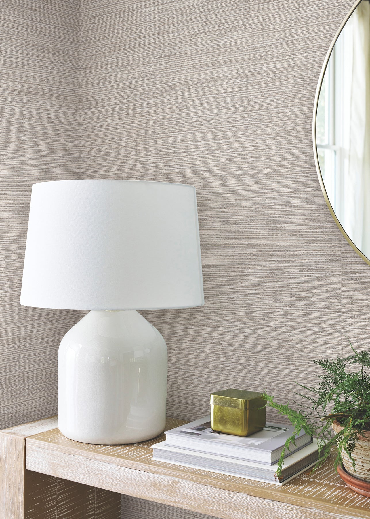 York Wallcoverings SEAQUAL YARN Trieste Beige York High Performance Textile Wallcovering Traditional Weaves Beiges  Wallpaper - 221-03