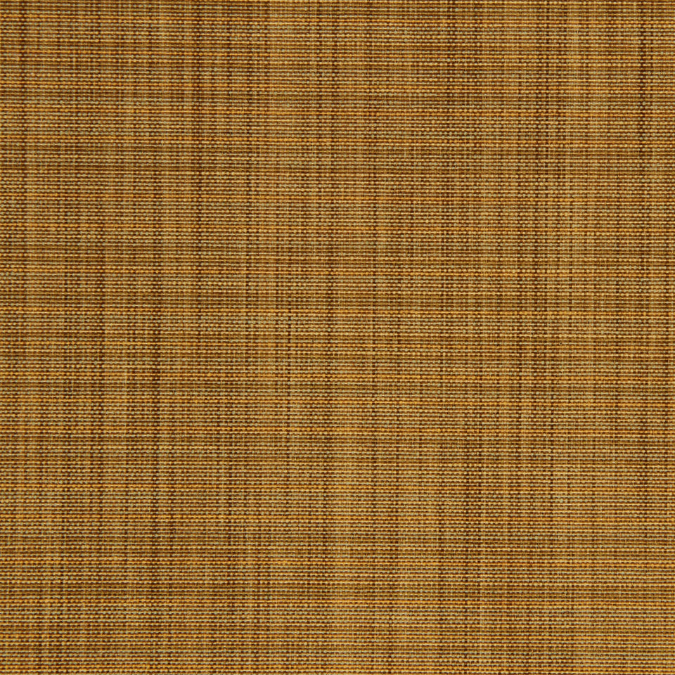 Warm amber-brown woven upholstery fabric with a tight grid texture.