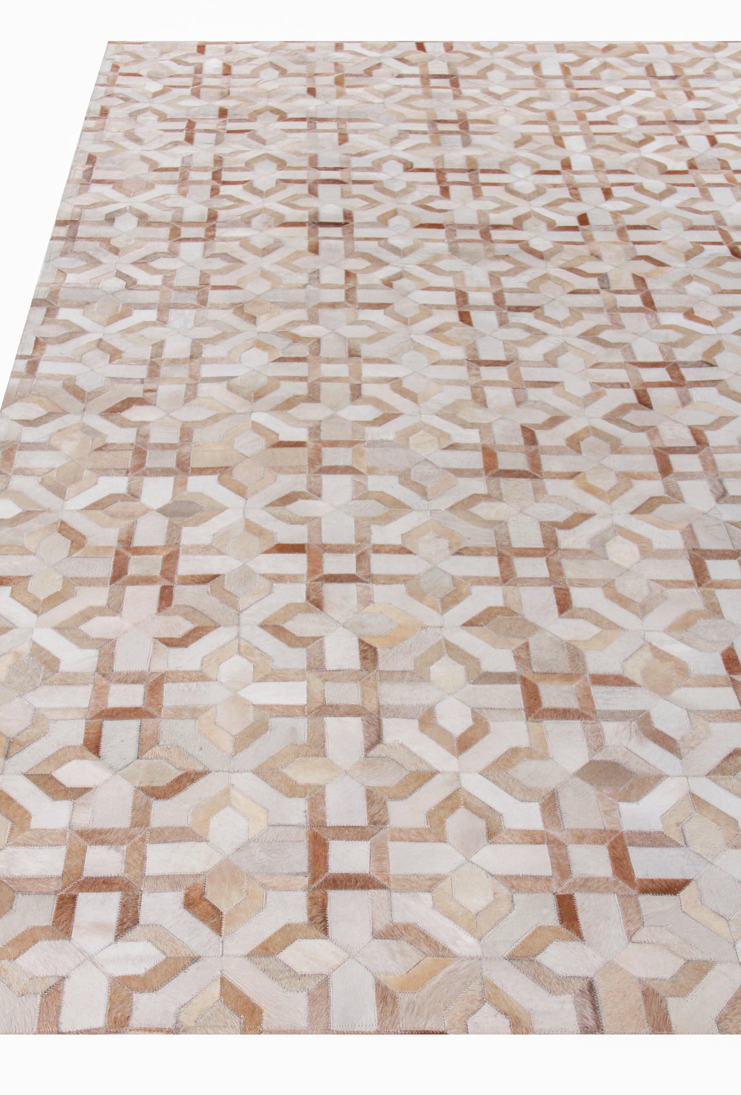 EXQUISITE RUGS   Natural Hide Indoor Hand Stitched    - 2210-5'X8'